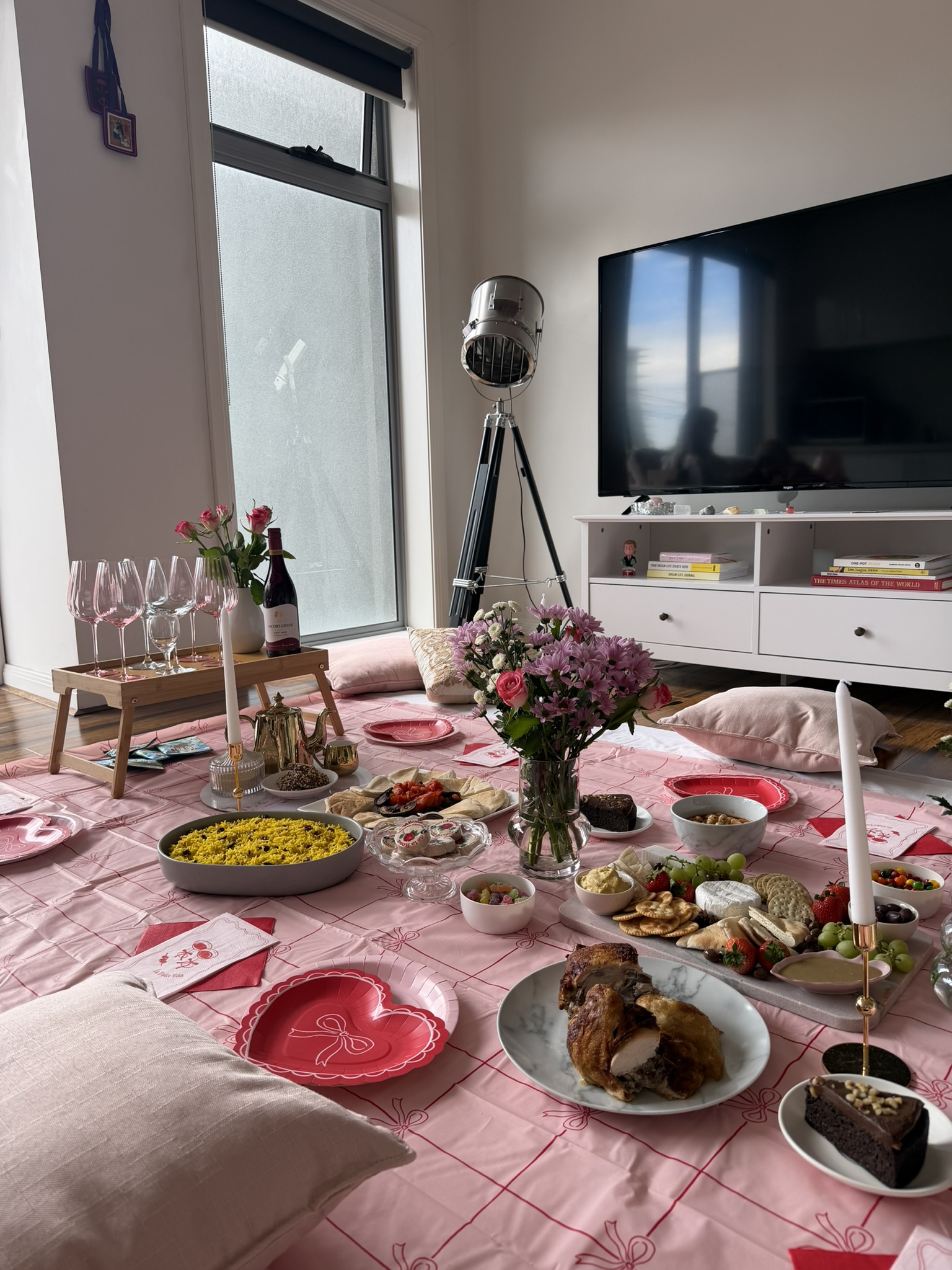 Styled live event setting showing an intimate community experience